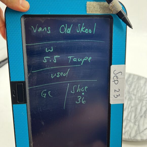 Vans Old Skool Shoes Womens 5.5 Taupe Suede and Canvas Lace Up Skate Sneaker - Picture 10 of 11